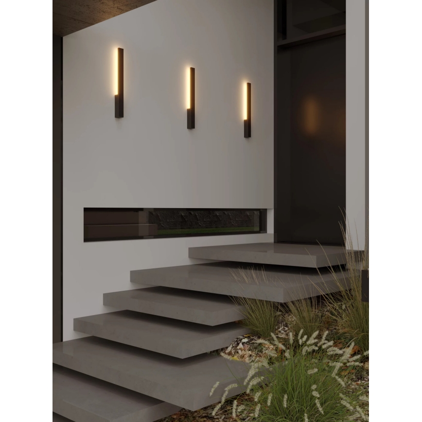MAXLIGHT W0458 - LED Vonkajšie nástenné svietidlo KAPRUN LED/6W/230V CRI 93 IP65 čierna