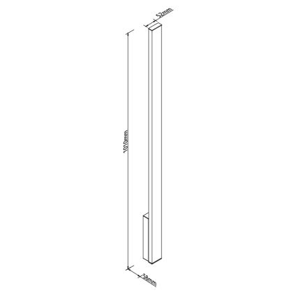 MAXLIGHT W0459 - LED Vonkajšie nástenné svietidlo KAPRUN LED/12W/230V CRI 93 IP65 čierna