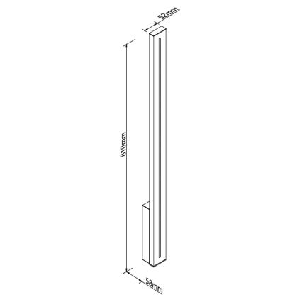 MAXLIGHT W0460 - LED Vonkajšie nástenné svietidlo MOENA LED/15W/230V CRI 93 IP65 čierna