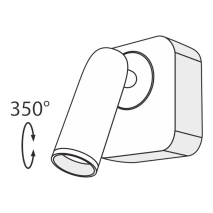 Maytoni C039WL-L3B3K - LED Nástenné bodové svietidlo MIRAX LED/3W/230V čierna