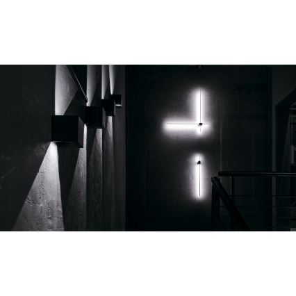 Maytoni C070WL-L12GB3K - LED Nástenné svietidlo PARS LED/12W/230V CRI 90 čierna