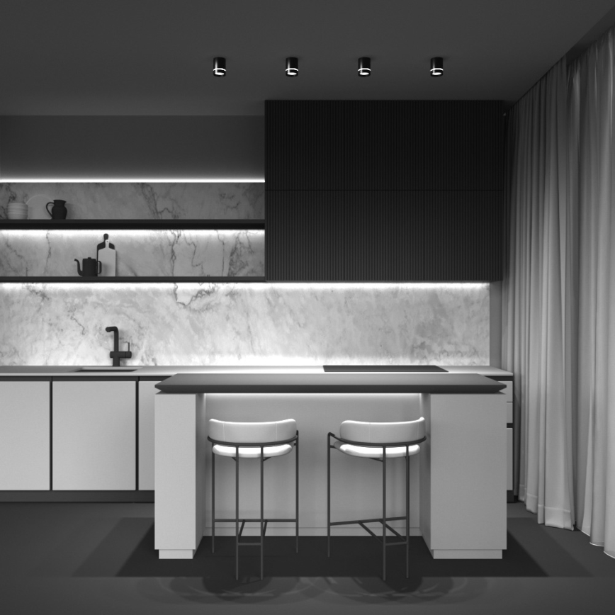 Maytoni C085CL-9W4K-B - LED Bodové svietidlo ORLO LED/9W/230V CRI 90 4000K čierna