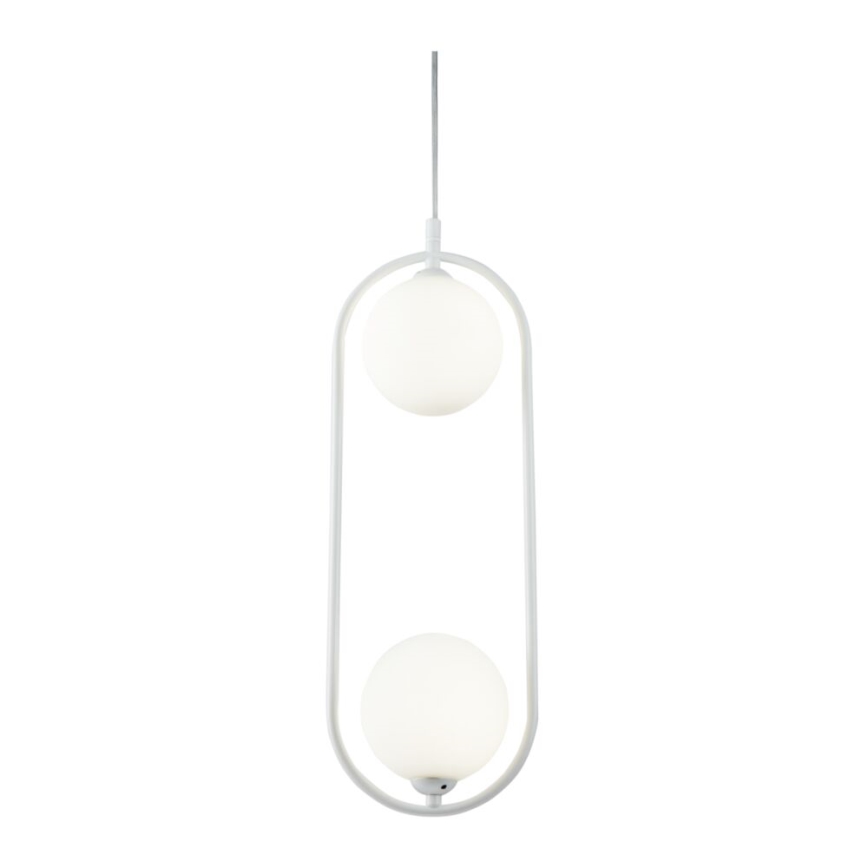 Maytoni MOD013PL-02W - Luster na lanku RING 2xG9/25W/230V biela