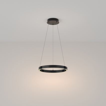 Maytoni MOD058PL-L22B3K - LED Luster na lanku RIM LED/25W/230V 3000K pr. 40 cm čierna