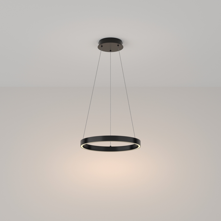 Maytoni MOD058PL-L22B3K - LED Luster na lanku RIM LED/25W/230V 3000K pr. 40 cm čierna
