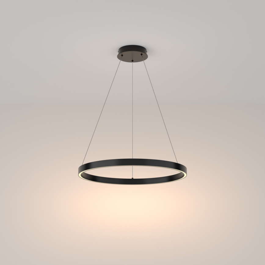 Maytoni MOD058PL-L32B3K - LED Luster na lanku RIM LED/37W/230V 3000K pr. 60 cm čierna