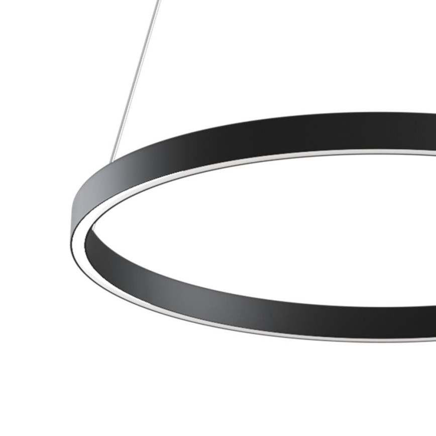 Maytoni MOD058PL-L32B3K - LED Luster na lanku RIM LED/37W/230V 3000K pr. 60 cm čierna