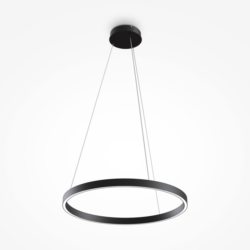 MOD058PL-L32B4K - LED Luster na lanku RIM LED/37W/230V 4000K pr. 60 cm čierna