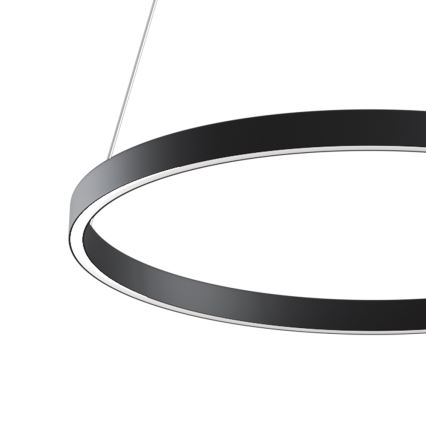 MOD058PL-L32B4K - LED Luster na lanku RIM LED/37W/230V 4000K pr. 60 cm čierna