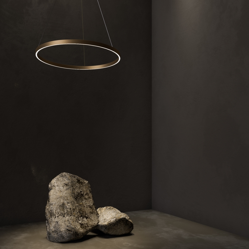 Maytoni MOD058PL-L32BS4K - LED Luster na lanku RIM LED/37W/230V 4000K pr. 60 cm zlatá