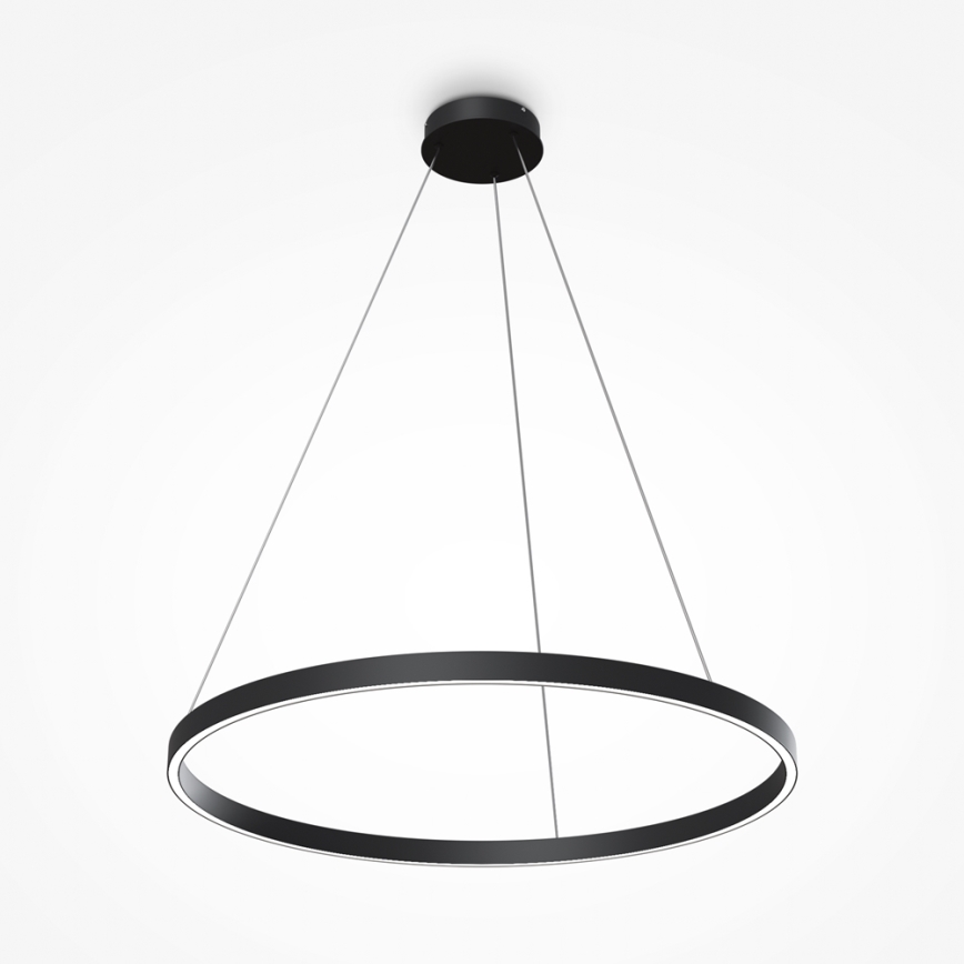 Maytoni MOD058PL-L42B4K - LED Luster na lanku RIM LED/51W/230V 4000K pr. 80 cm čierna