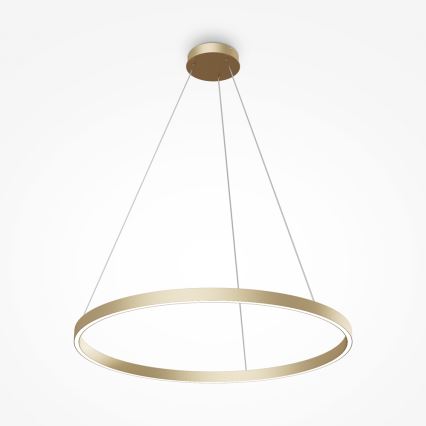 Maytoni MOD058PL-L42BS4K - LED Luster na lanku RIM LED/51W/230V 4000K pr. 80 cm zlatá