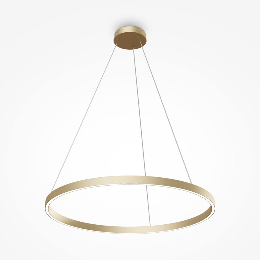 Maytoni MOD058PL-L42BS4K - LED Luster na lanku RIM LED/51W/230V 4000K pr. 80 cm zlatá