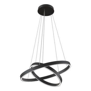 Maytoni MOD058PL-L55B3K - LED Luster na lanku RIM LED/61W/230V 3000K pr. 60 cm čierna