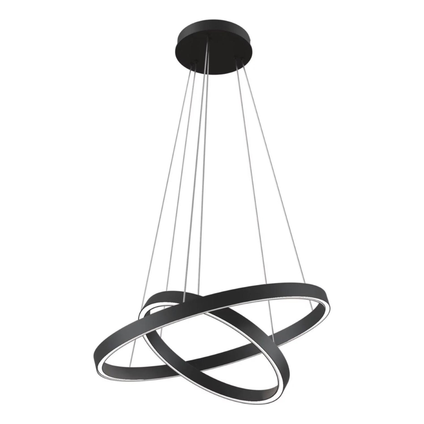 Maytoni MOD058PL-L55B3K - LED Luster na lanku RIM LED/61W/230V 3000K pr. 60 cm čierna