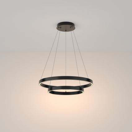 Maytoni MOD058PL-L55B3K - LED Luster na lanku RIM LED/61W/230V 3000K pr. 60 cm čierna