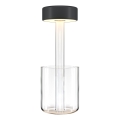Maytoni MOD229TL-L3B3K1 - LED Stmievateľná nabíjacia prenosná stolná lampa LED/3W/5V 2200-4000K 2000 mAh čierna/číra