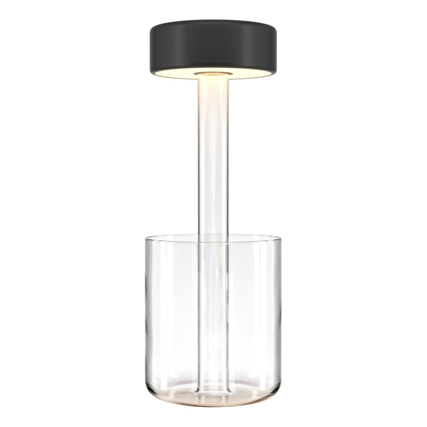 Maytoni MOD229TL-L3B3K1 - LED Stmievateľná nabíjacia prenosná stolná lampa LED/3W/5V 2200-4000K čierna/číra