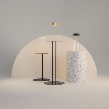 Maytoni MOD229TL-L3B3K1 - LED Stmievateľná nabíjacia prenosná stolná lampa LED/3W/5V 2200-4000K čierna/číra