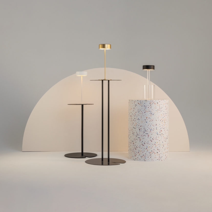 Maytoni MOD229TL-L3B3K1 - LED Stmievateľná nabíjacia prenosná stolná lampa LED/3W/5V 2200-4000K čierna/číra