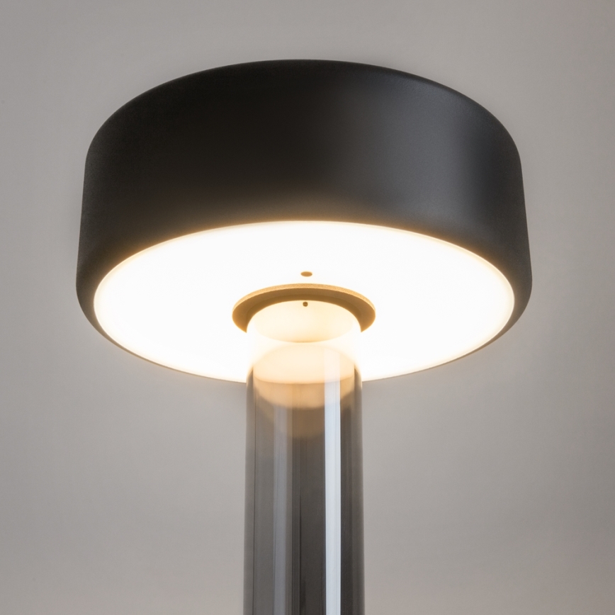 Maytoni MOD229TL-L3B3K3 - LED Stmievateľná nabíjacia prenosná stolná lampa LED/3W/5V 2200-4000K čierna/šedá