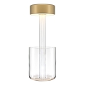 Maytoni MOD229TL-L3G3K1 - LED Stmievateľná nabíjacia prenosná stolná lampa LED/3W/5V 2200-4000K 2000 mAh zlatá/číra