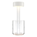 Maytoni MOD229TL-L3W3K1 - LED Stmievateľná nabíjacia prenosná stolná lampa LED/3W/5V 2200-4000K 2000 mAh biela/číra