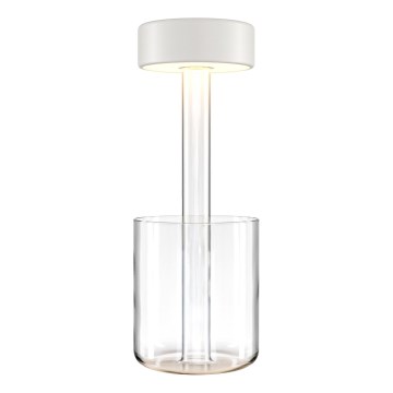 Maytoni MOD229TL-L3W3K1 - LED Stmievateľná nabíjacia prenosná stolná lampa LED/3W/5V 2200-4000K 2000 mAh biela/číra