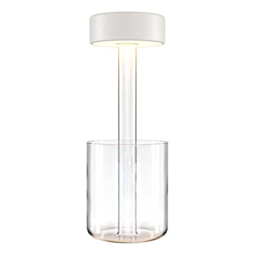 Maytoni MOD229TL-L3W3K1 - LED Stmievateľná nabíjacia prenosná stolná lampa LED/3W/5V 2200-4000K 2000 mAh biela/číra