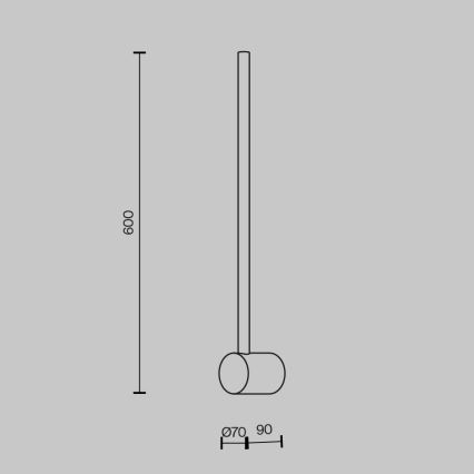 Maytoni MOD237WL-L6BS3K - LED Nástenné svietidlo LIGHT STICK LED/7W/230V 3000K zlatá