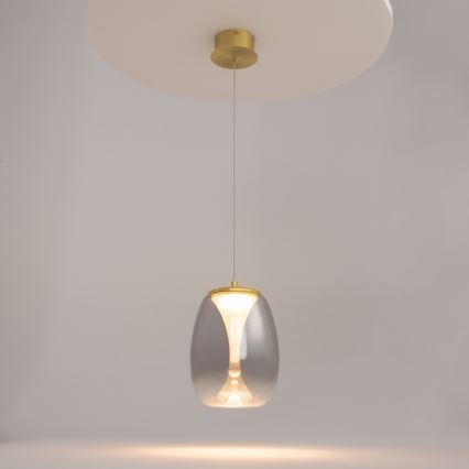 Maytoni MOD282PL-L8G3K - LED Luster na lanku SPLASH LED/7W/230V 3000K zlatá