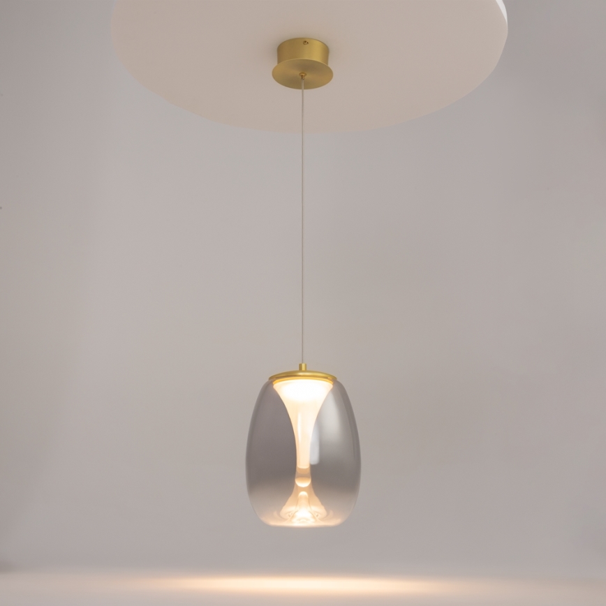 Maytoni MOD282PL-L8G3K - LED Luster na lanku SPLASH LED/7W/230V 3000K zlatá