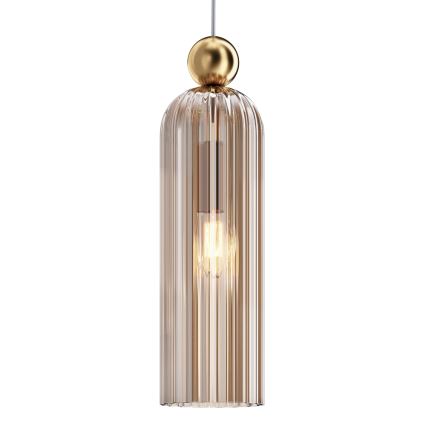 Maytoni MOD302PL-01CG - Luster na lanku ANTIC 1xE14/40W/230V zlatá/béžová
