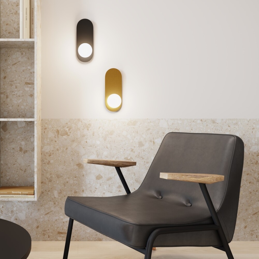 Maytoni MOD419WL-01B - Nástenné svietidlo BAO 1xG9/28W/230V čierna