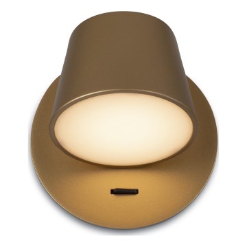 Maytoni MOD421WL-L6BS3K - LED Nástenné svietidlo PIXEL LED/7W/230V 3000K zlatá