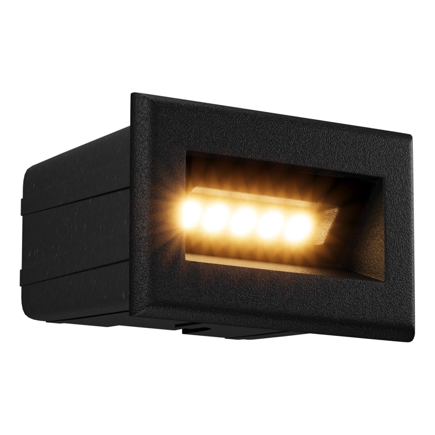 Maytoni O045SL-L3B3K - LED Vonkajšie vstavané svietidlo BOSCA LED/3W/230V 3000K IP65 čierna