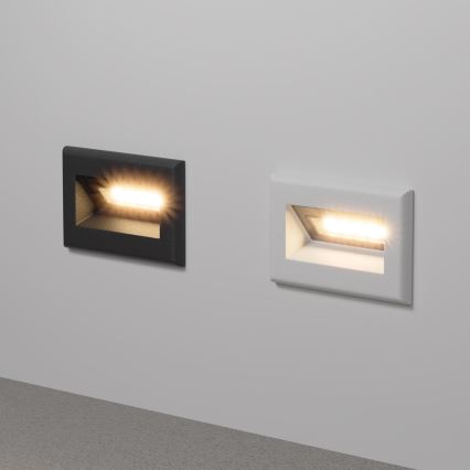 Maytoni O045SL-L3B3K - LED Vonkajšie vstavané svietidlo BOSCA LED/3W/230V 3000K IP65 čierna