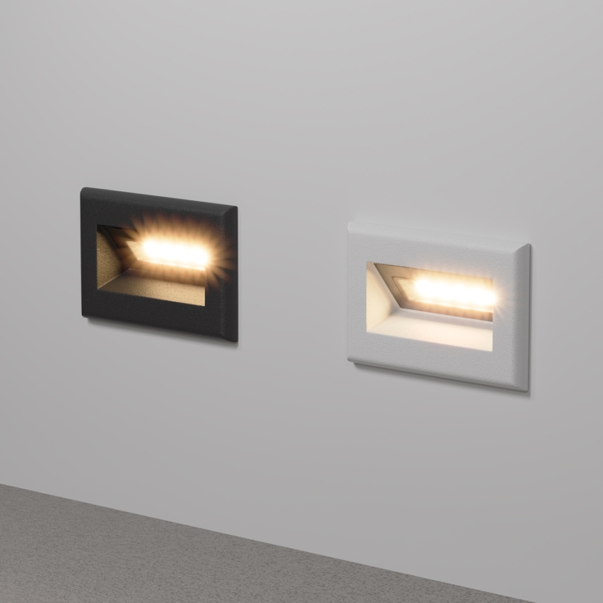Maytoni O045SL-L3B3K - LED Vonkajšie vstavané svietidlo BOSCA LED/3W/230V 3000K IP65 čierna