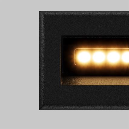 Maytoni O045SL-L3B3K - LED Vonkajšie vstavané svietidlo BOSCA LED/3W/230V 3000K IP65 čierna