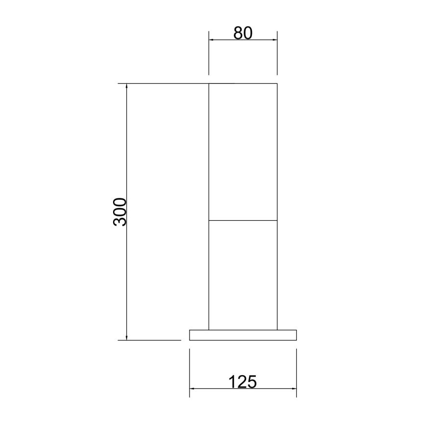 Maytoni O418FL-01GR - Vonkajšia lampa WILLIS 1xE27/60W/230V 30 cm IP54 antracit