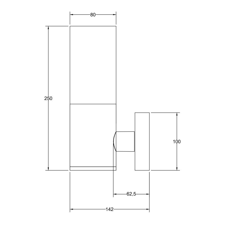Maytoni O418WL-01B - Vonkajšie nástenné svietidlo WILLIS 1xE27/60W/230V IP54 čierna