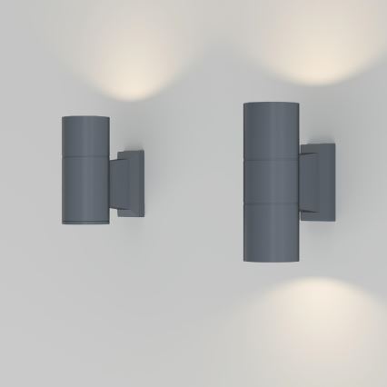 Maytoni O574WL-02GR - Vonkajšie nástenné svietidlo BOWERY 2xGU10/50W/230V IP54 antracit