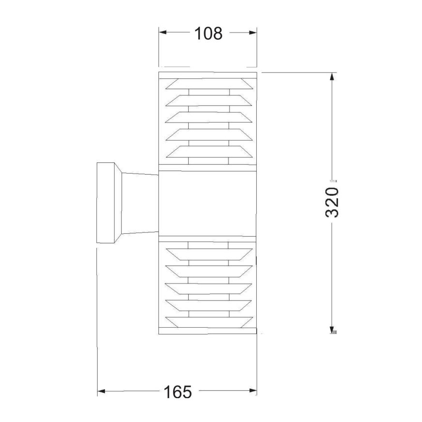 Maytoni O576WL-02GR - Vonkajšie nástenné svietidlo BRONX 2xE27/60W/230V IP54 antracit