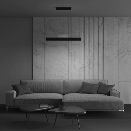 Maytoni P010PL-L23B4K - LED Luster na lanku STEP LED/23W/230V 4000K 91 cm čierna