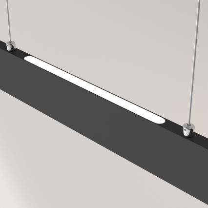Maytoni P010PL-L23B4K - LED Luster na lanku STEP LED/23W/230V 4000K 91 cm čierna