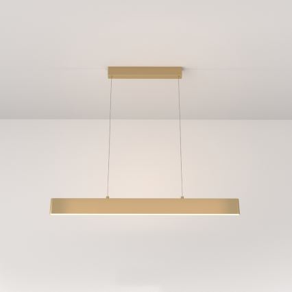 Maytoni P010PL-L23G3K - LED Luster na lanku STEP LED/23W/230V 3000K 91 cm zlatá