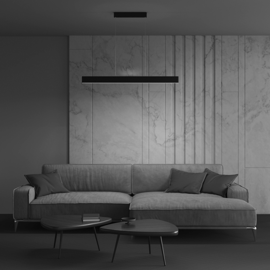 Maytoni P010PL-L30B4K - LED Luster na lanku STEP LED/30W/230V 4000K 118,5 cm čierna