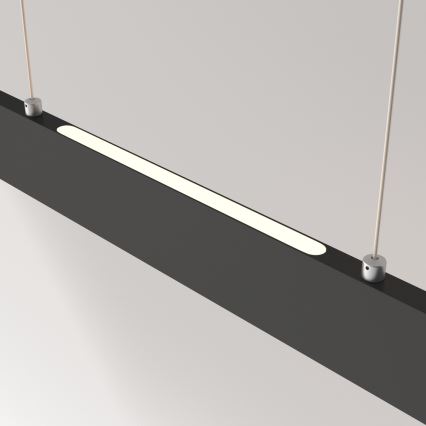 Maytoni P010PL-L30B4K - LED Luster na lanku STEP LED/30W/230V 4000K 118,5 cm čierna