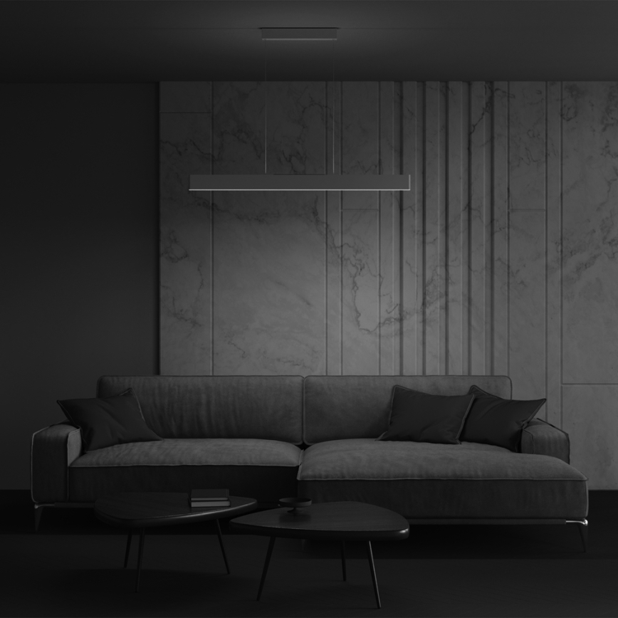 Maytoni P010PL-L30W4K - LED Luster na lanku STEP LED/30W/230V 4000K 118,5 cm biela