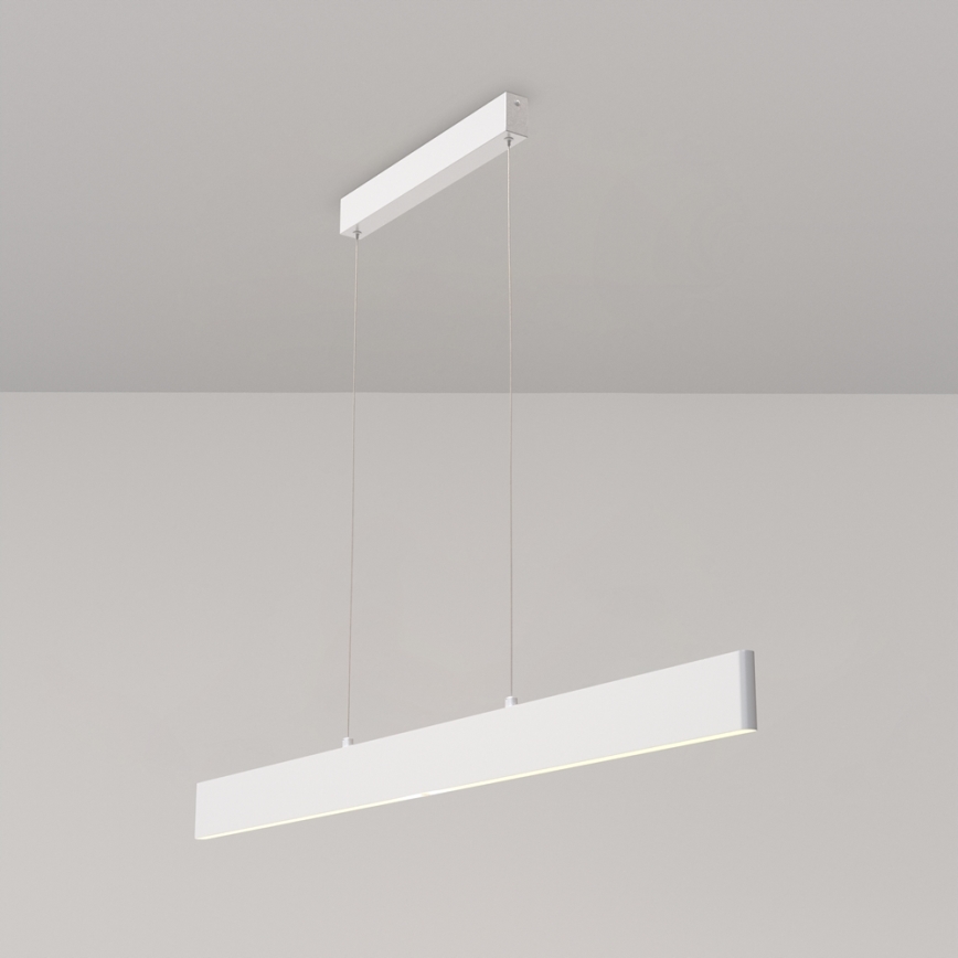 Maytoni P010PL-L30W4K - LED Luster na lanku STEP LED/30W/230V 4000K 118,5 cm biela